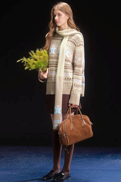 Gingerbread Fair Isle Sweater Set