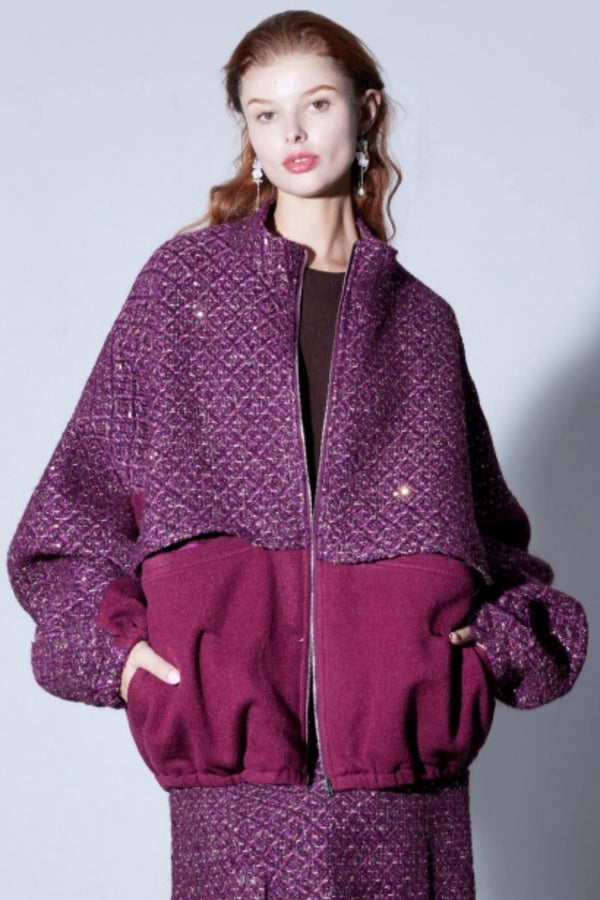 Deconstructed Wool Tweed Jacket Set-Up