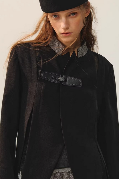 Jacke mit Tinte Border Patchwork