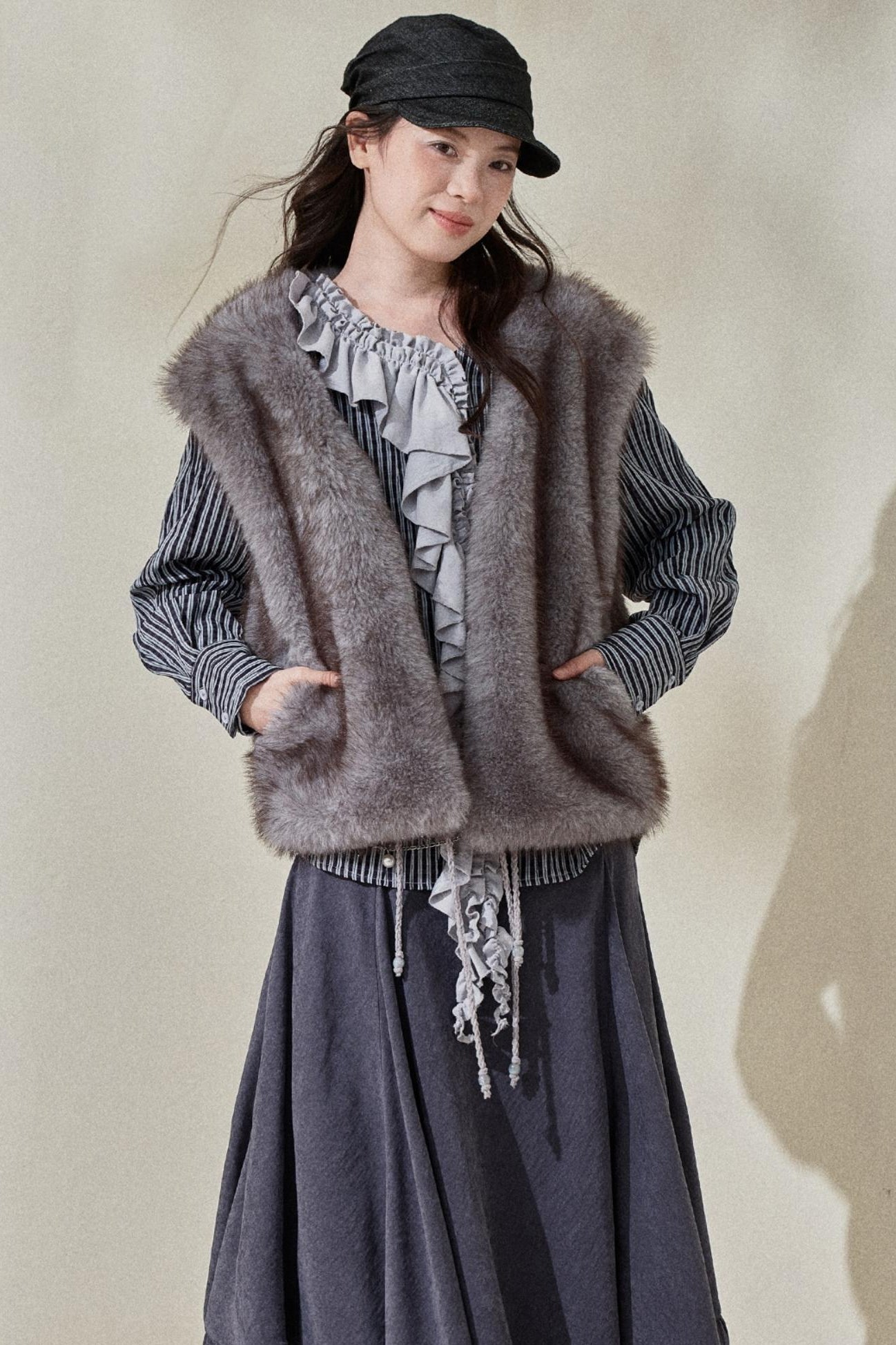 Eco-Friendly Faux Fur Vest