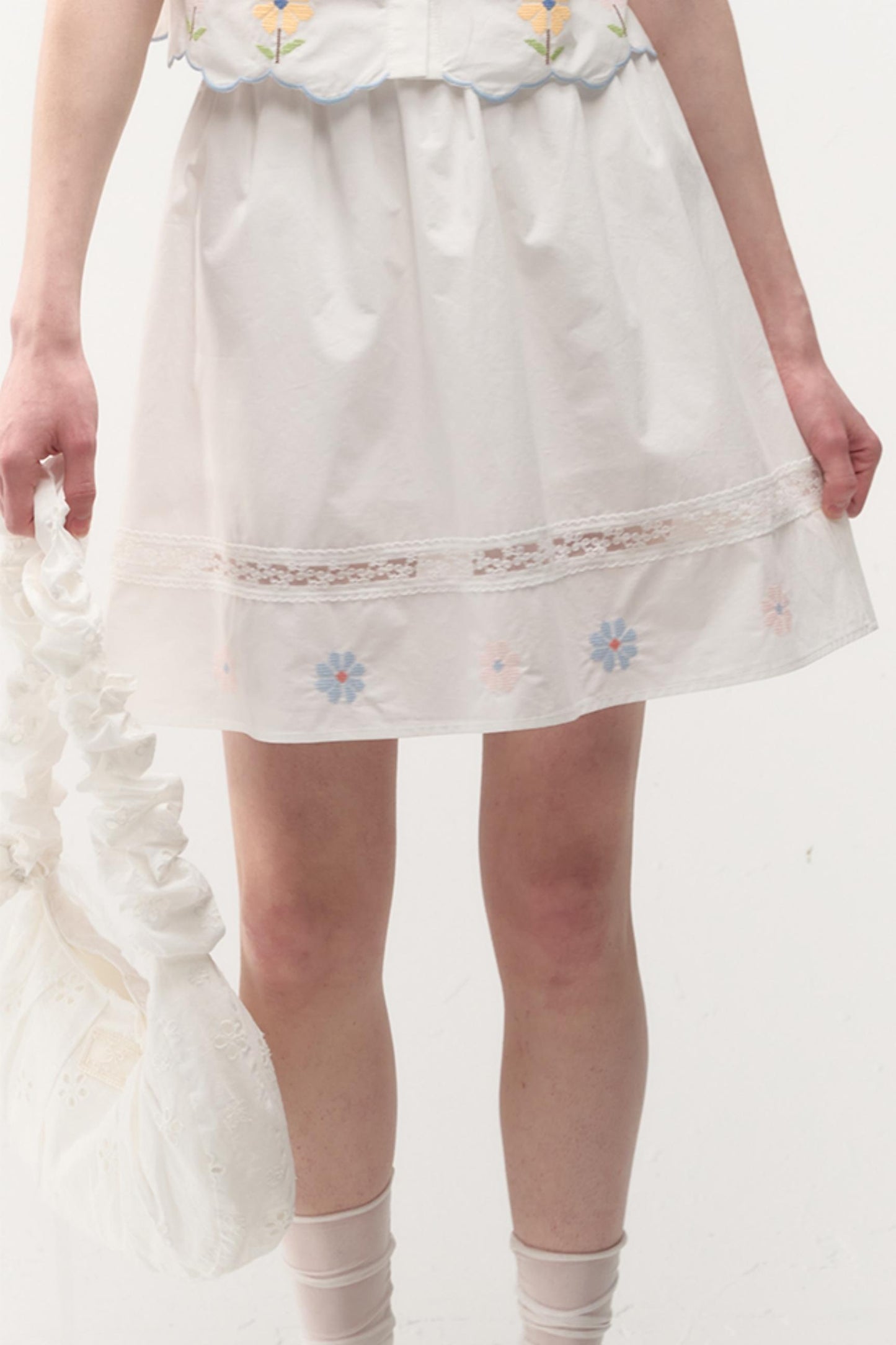 Elegant Embroidered Skirt Set-Up