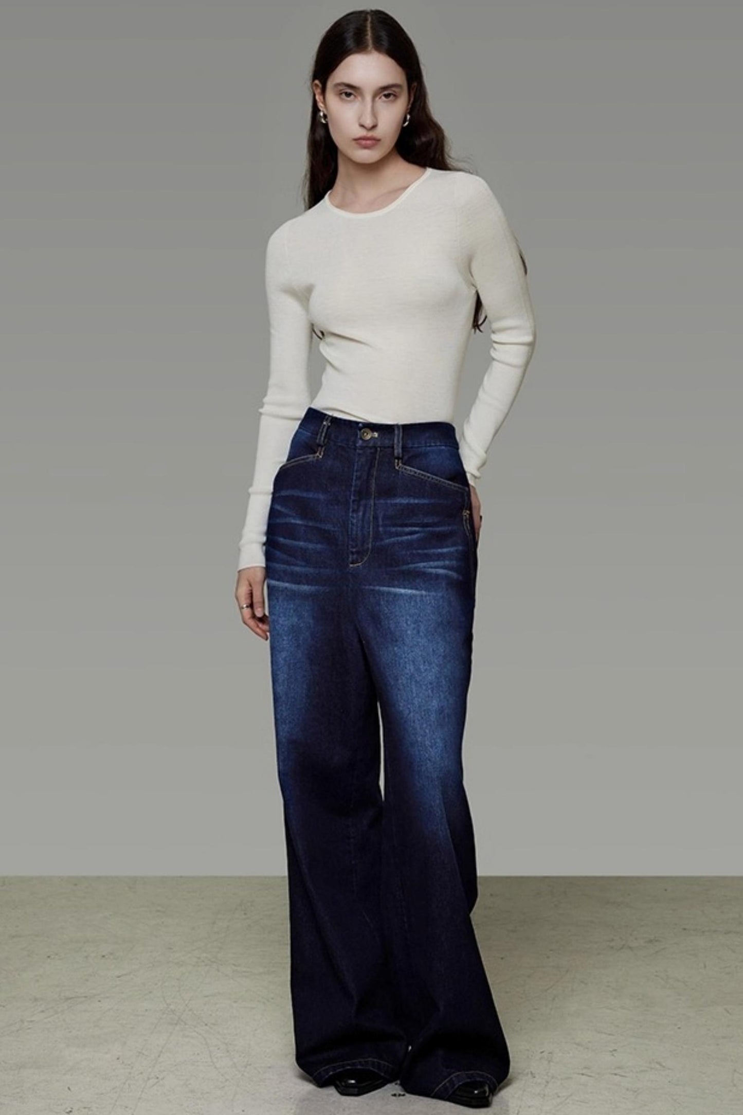 Vintage Winter High-Waisted Slimming Jeans