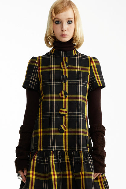 Fall Check Dress
