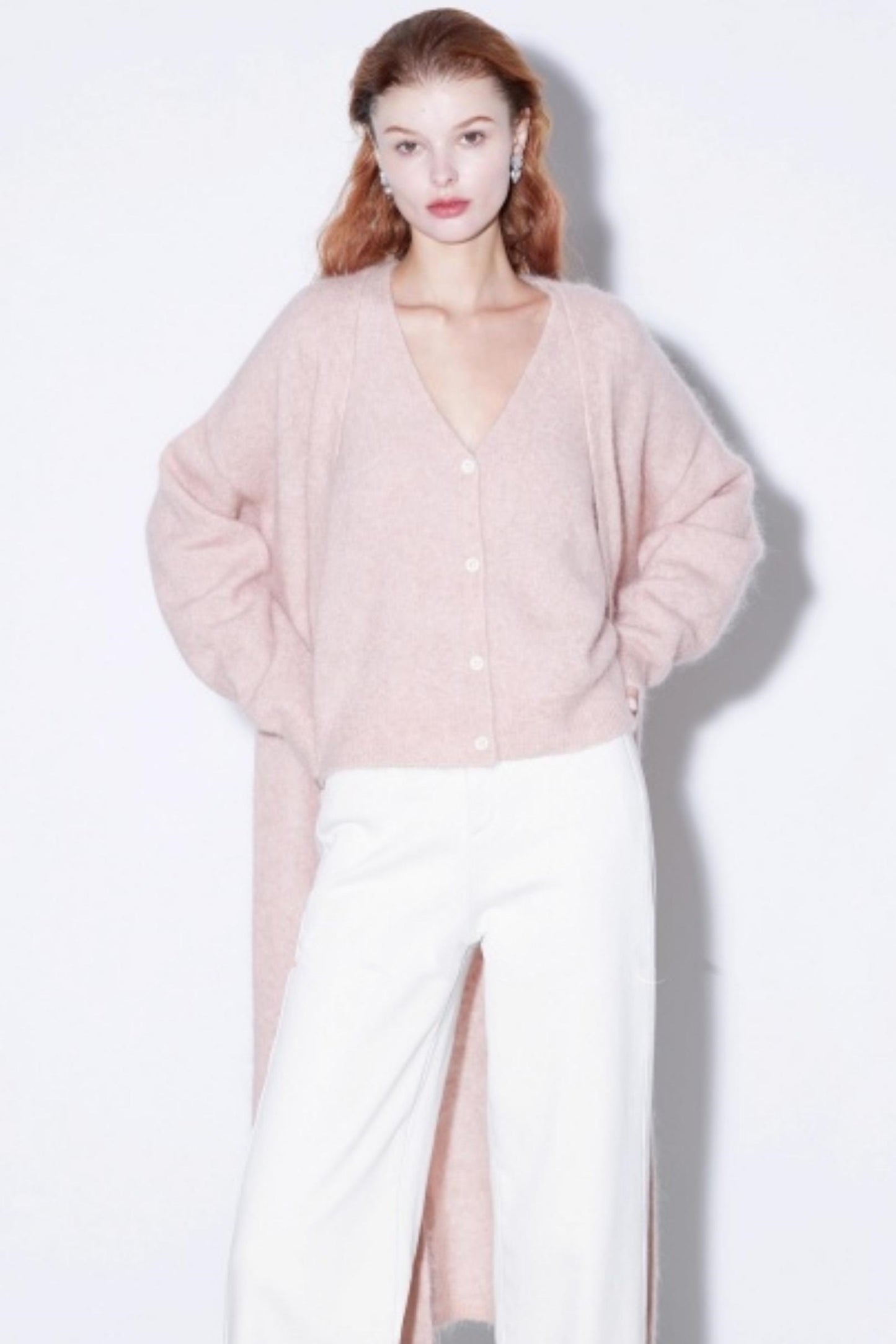 Mohair Sheep Wool Coat Vest Set-Up