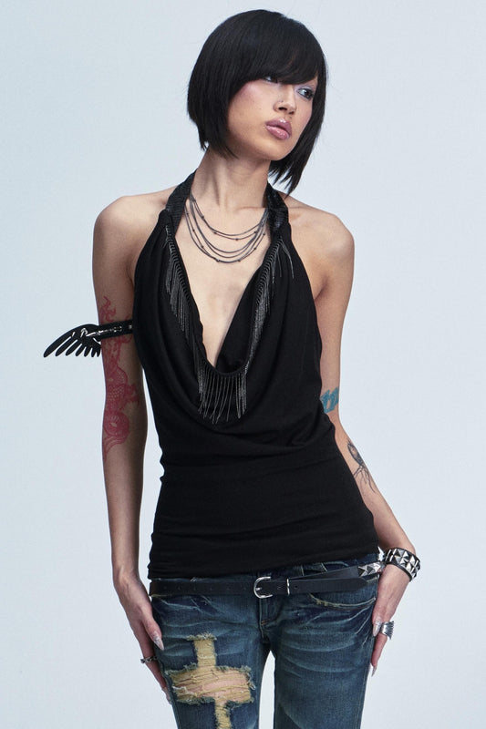 Two-Color Stretch Top