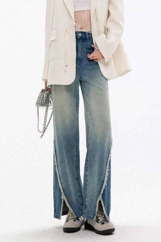 Relaxed Mid-Rise Wide-Leg Jeans