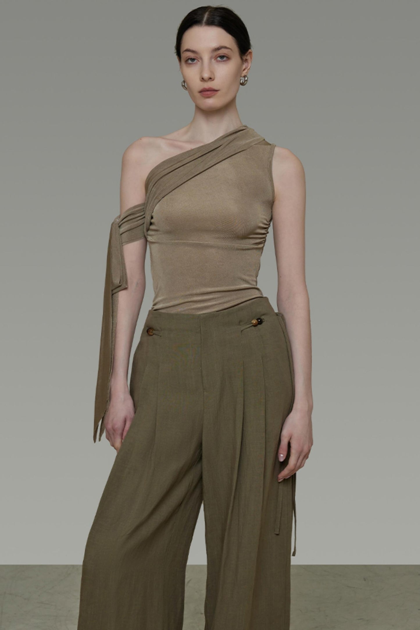 Bean Green Slim Knit Top