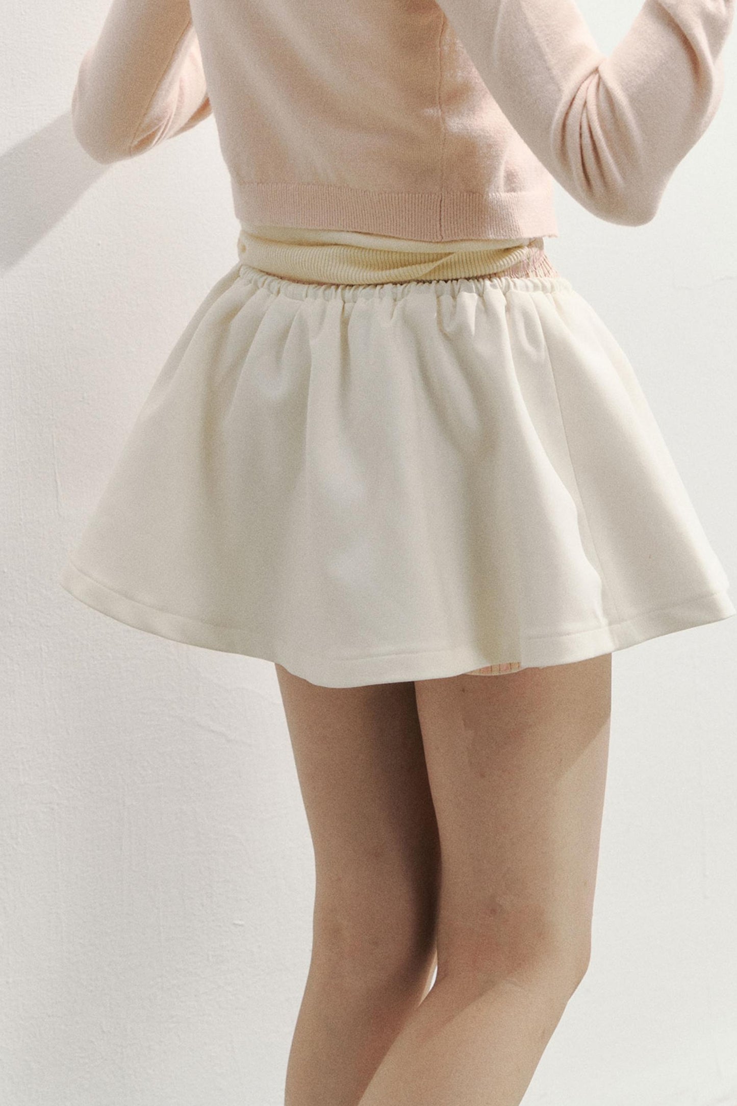 Preppy style A-Line Puffy Skirt
