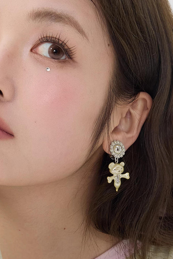 Two-Tone Pearl Earrings