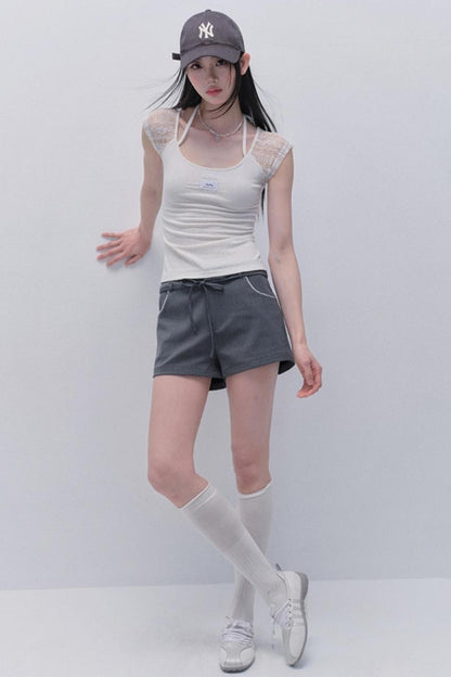 Delicate Lace Patchwork Top