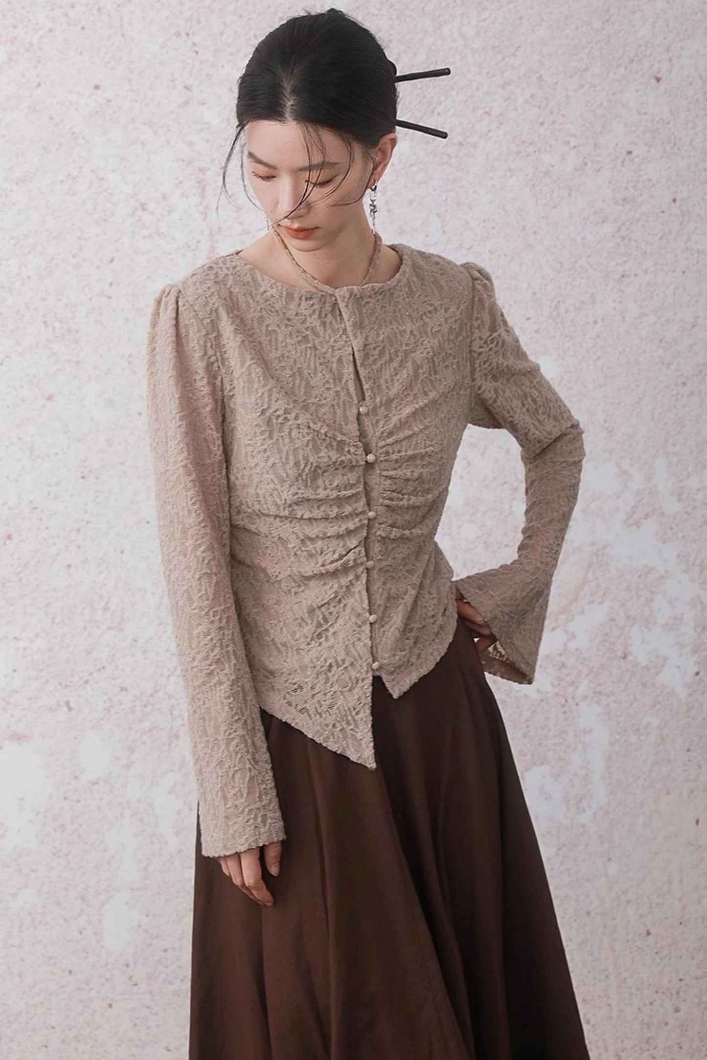 Strap Texture T-Shirt