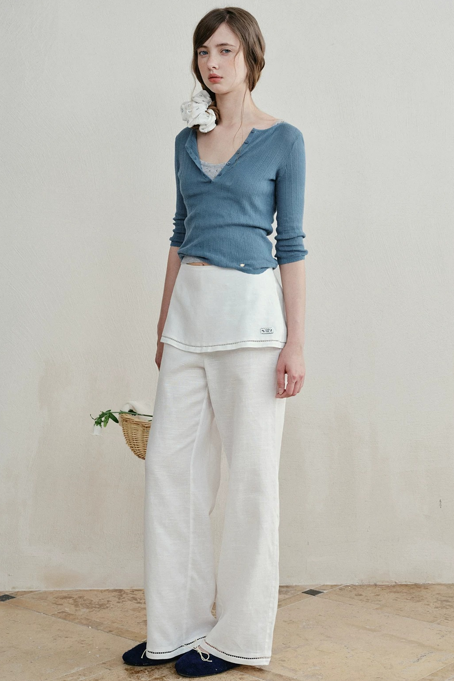 Lyocell Linen Skirt Pants