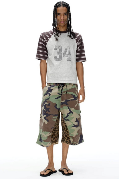 Patchwork Camouflage Shorts