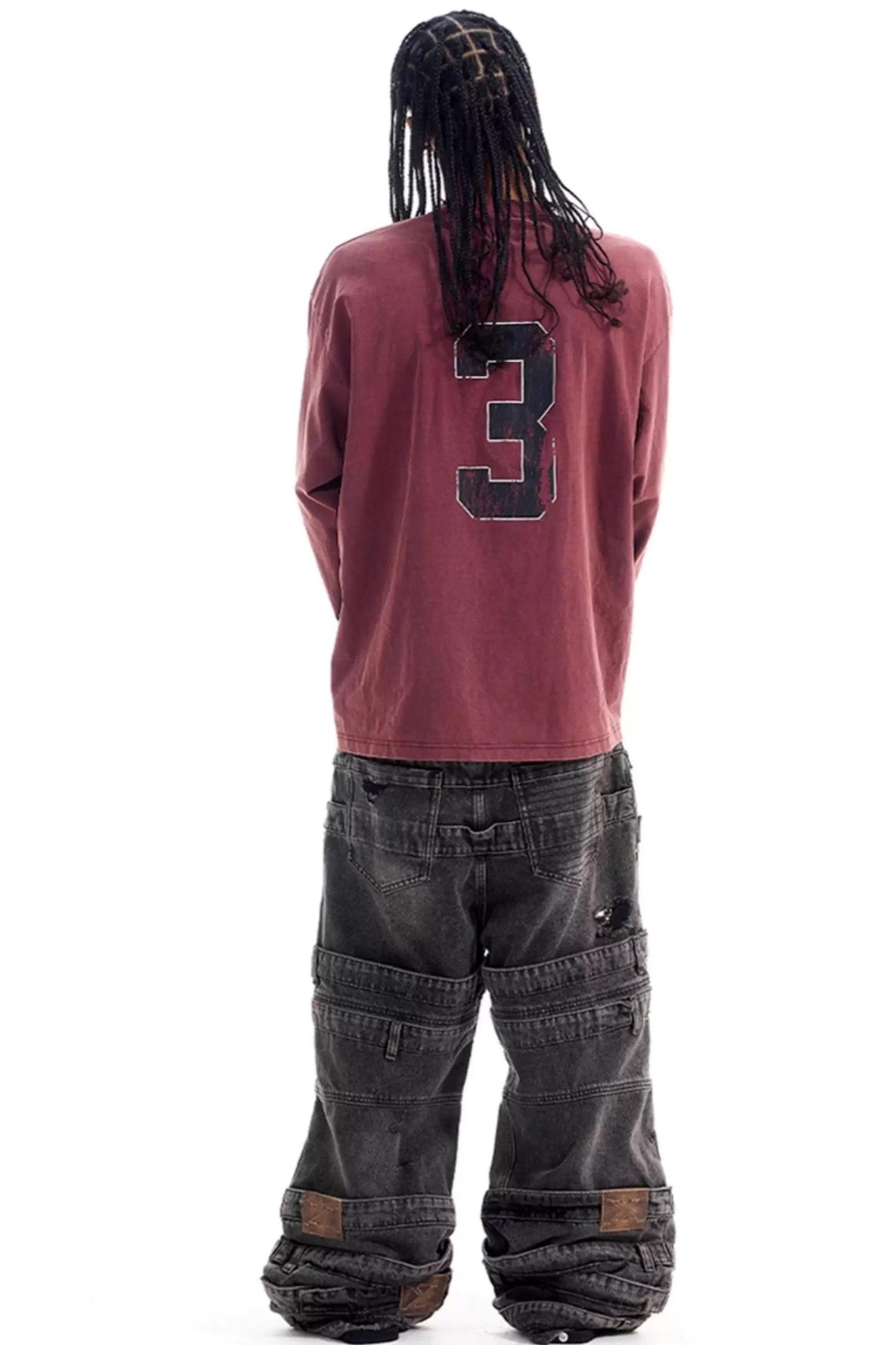 Washed Double Collar T-Shirt