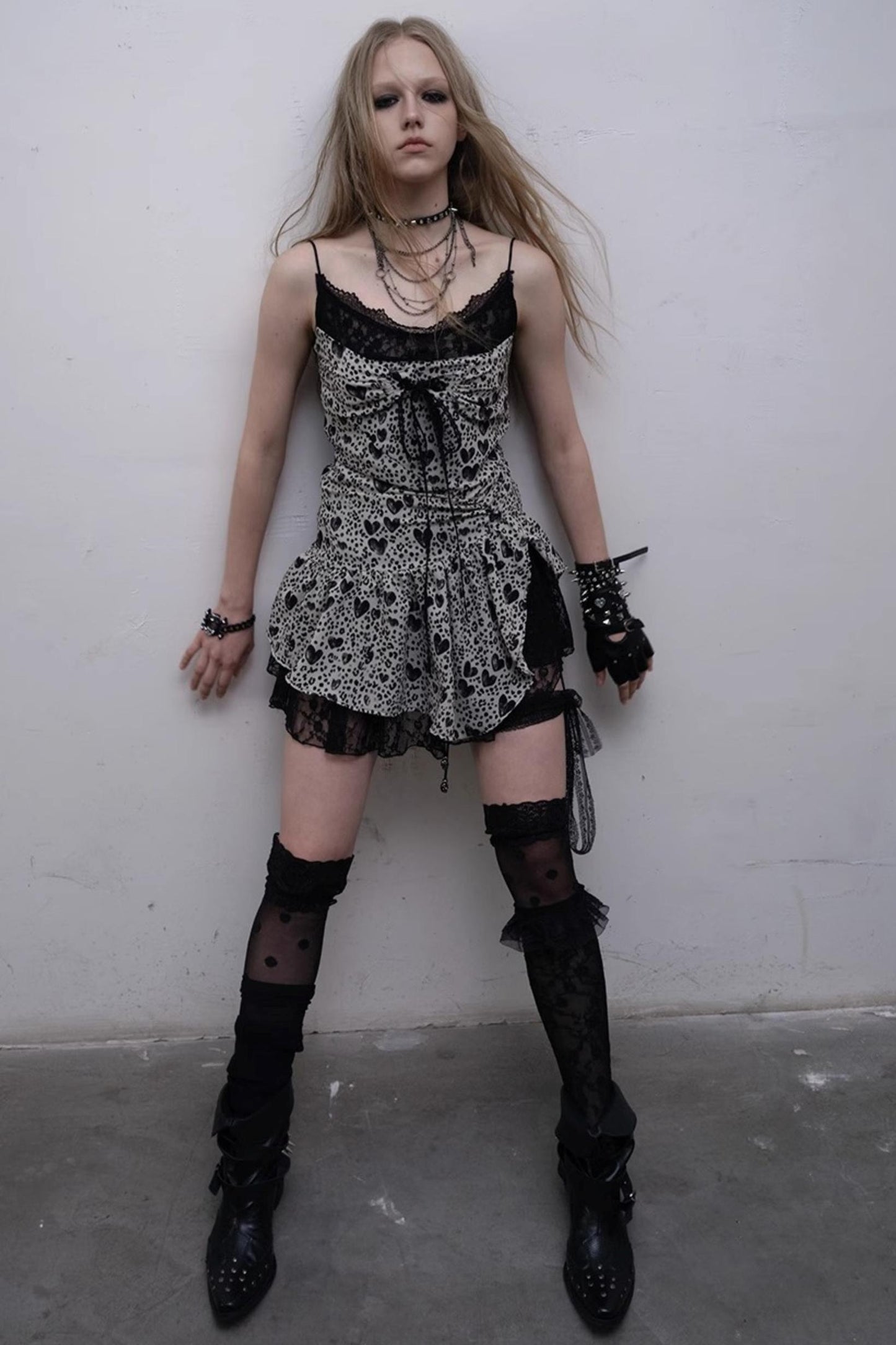 Heart Lace Camisole Dress