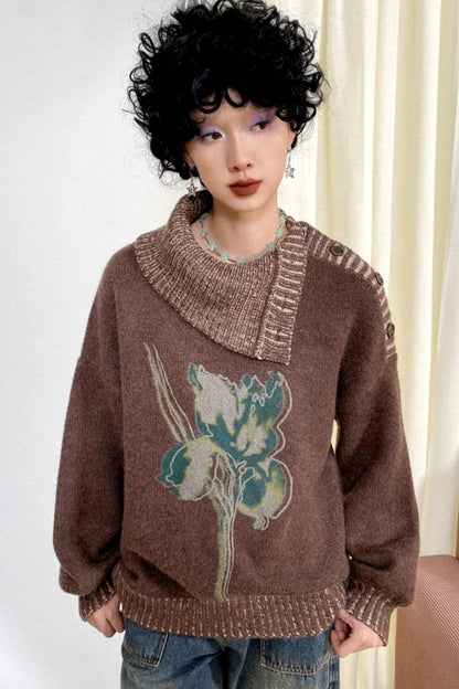 Vintage Design Knit Top