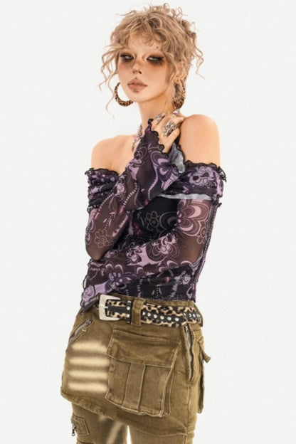 Hippie Retro Mesh Top