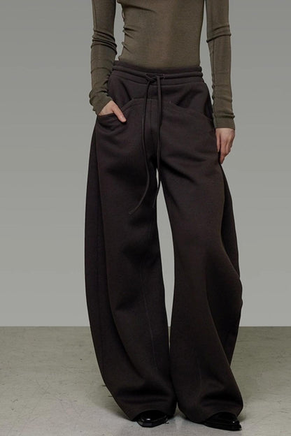 Smooth Drape Wide-Leg Pants
