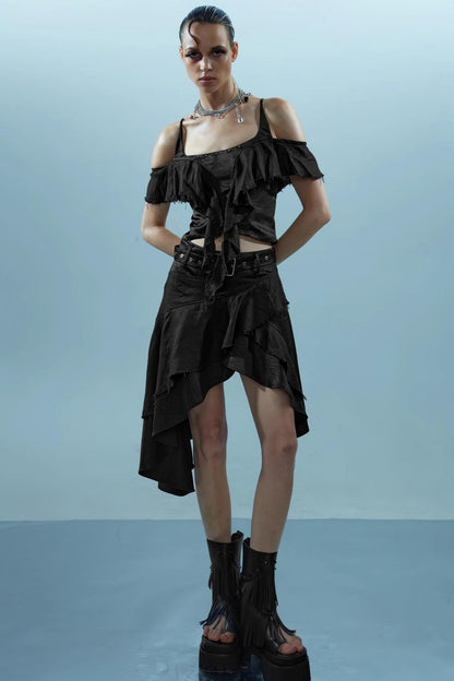 Spectacular Linen Skirt Set-Up