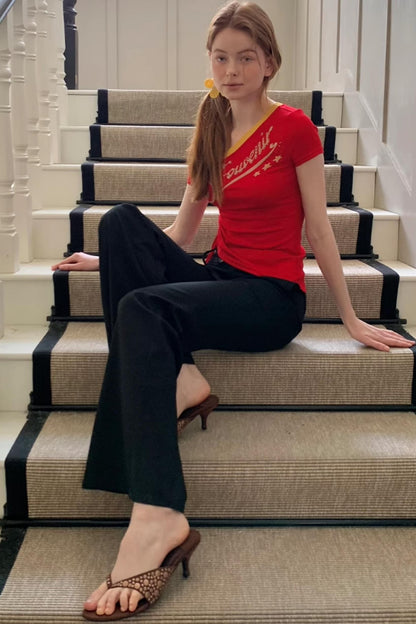 Summer Chic Flared Trousers