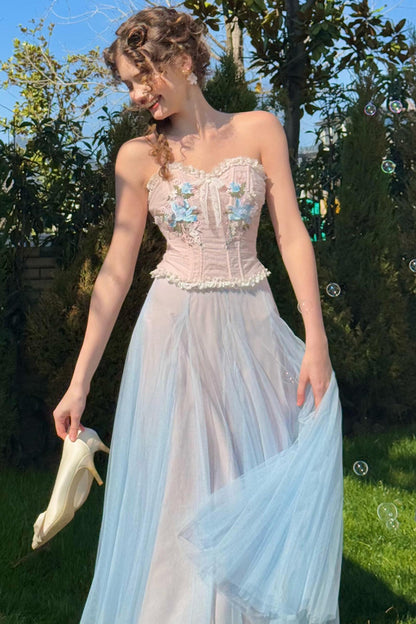 Blue Lily Bustier Set-Up