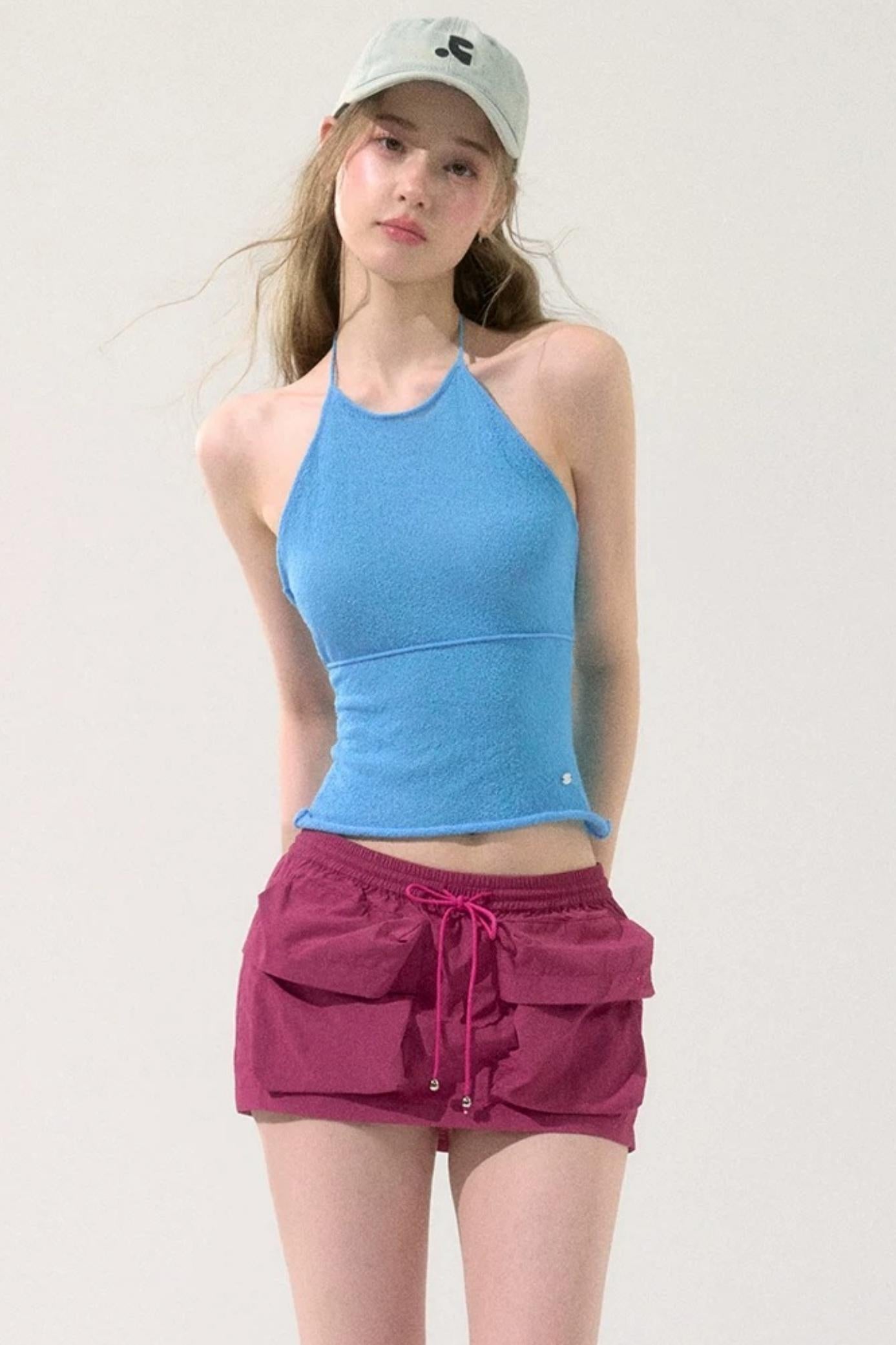 Three-Dimensional Pocket Skirt