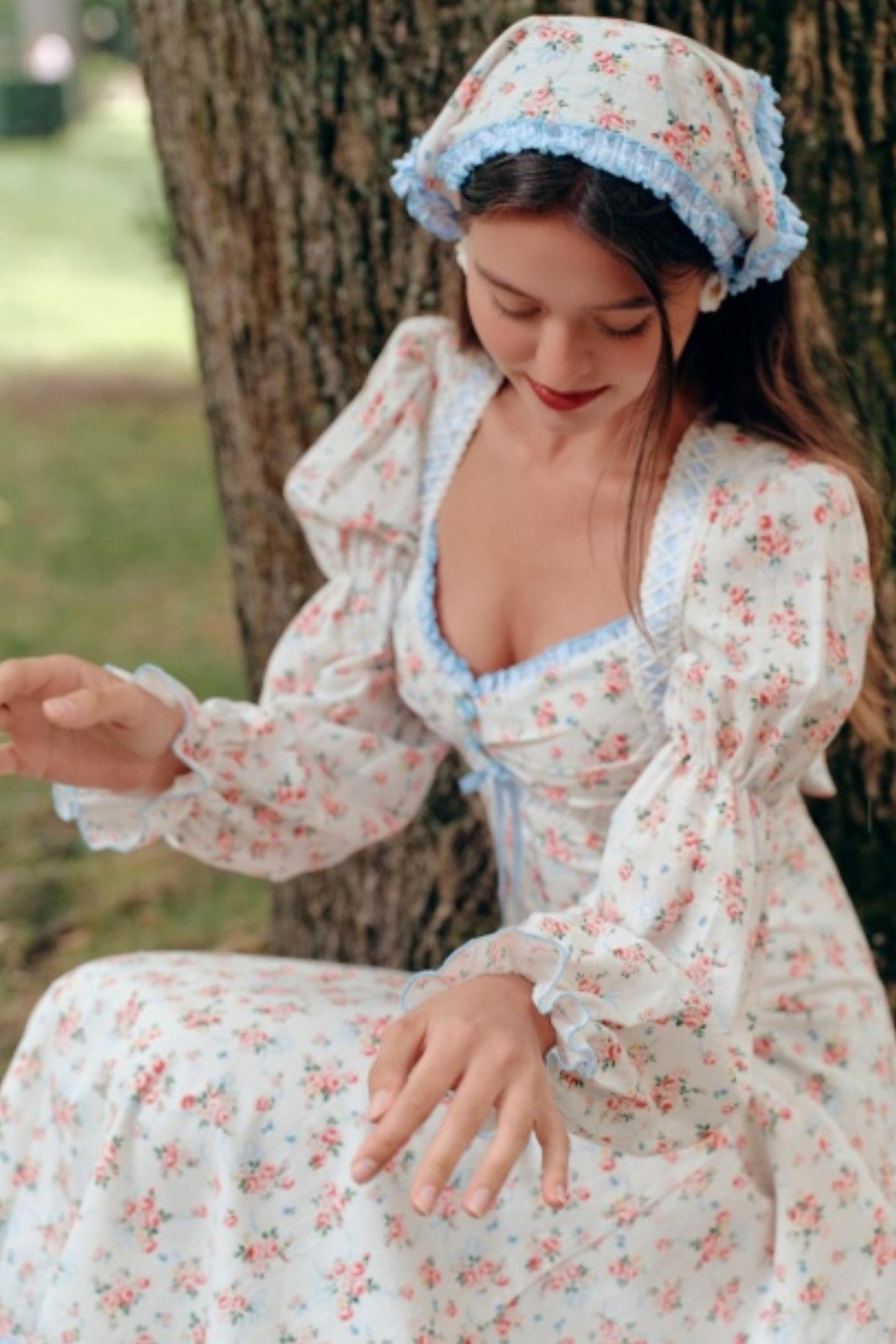 Blue French Pastoral Dress Set-Up