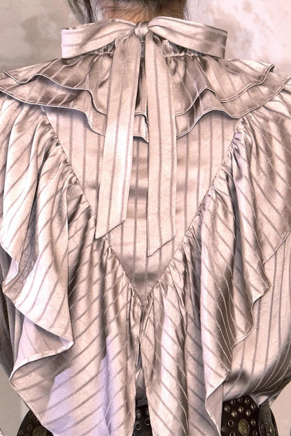 Vintage Bronze Ruffled Shirt