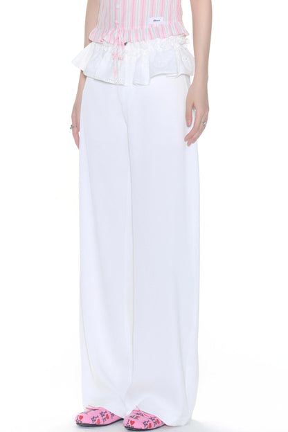 Color Wide-Leg Pants