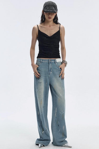 Summer Design Straight-Leg Pants