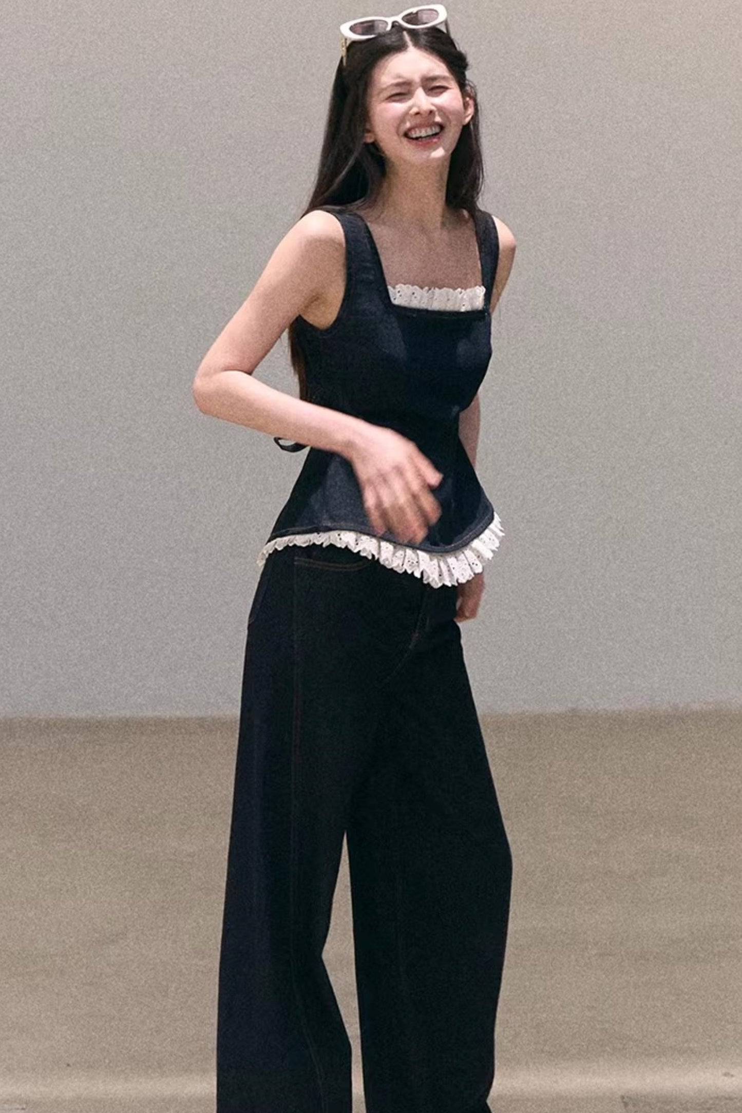 Sun-Kissed Floral Denim Set-Up