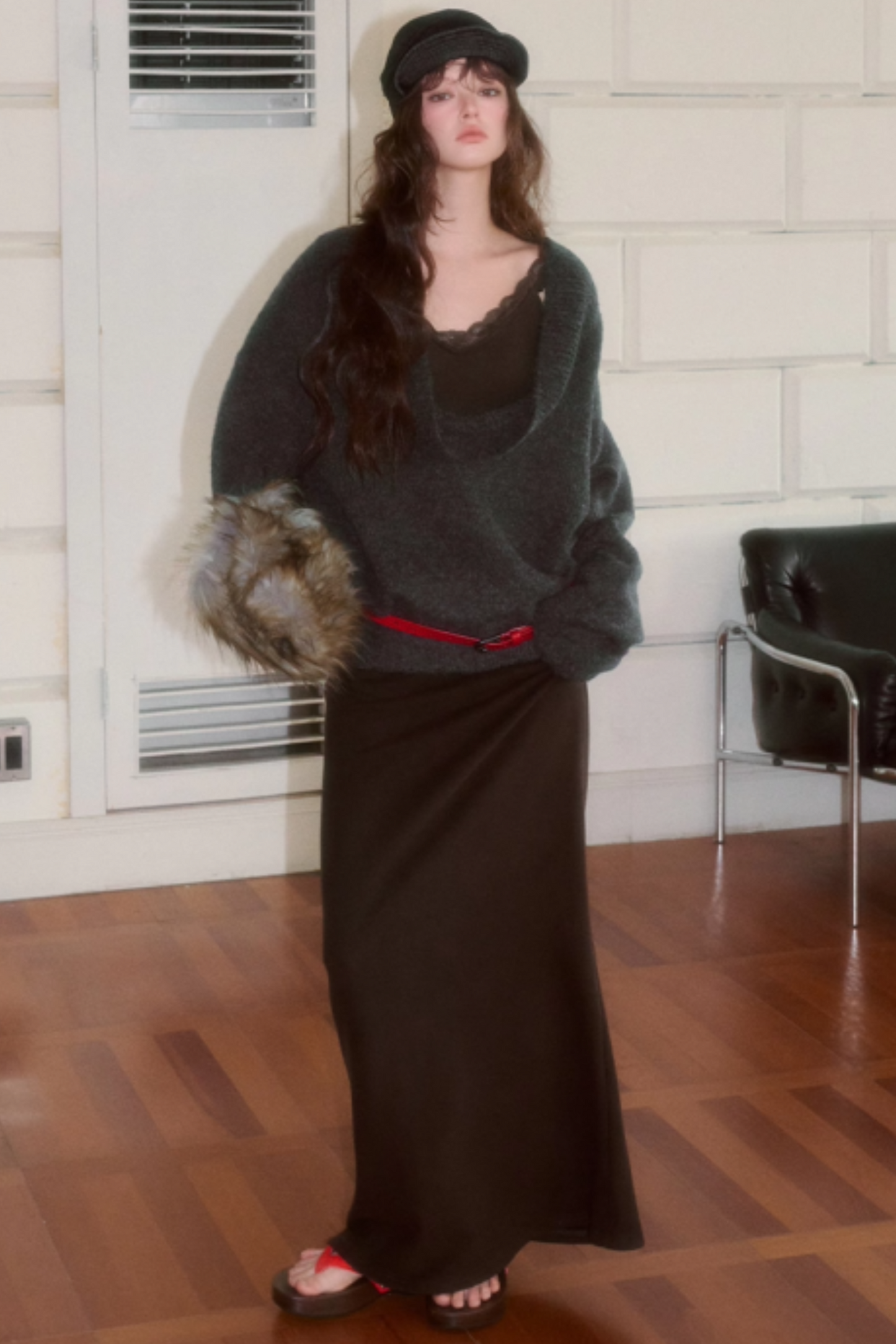 Retro Swing Collar Lazy Style Sweater