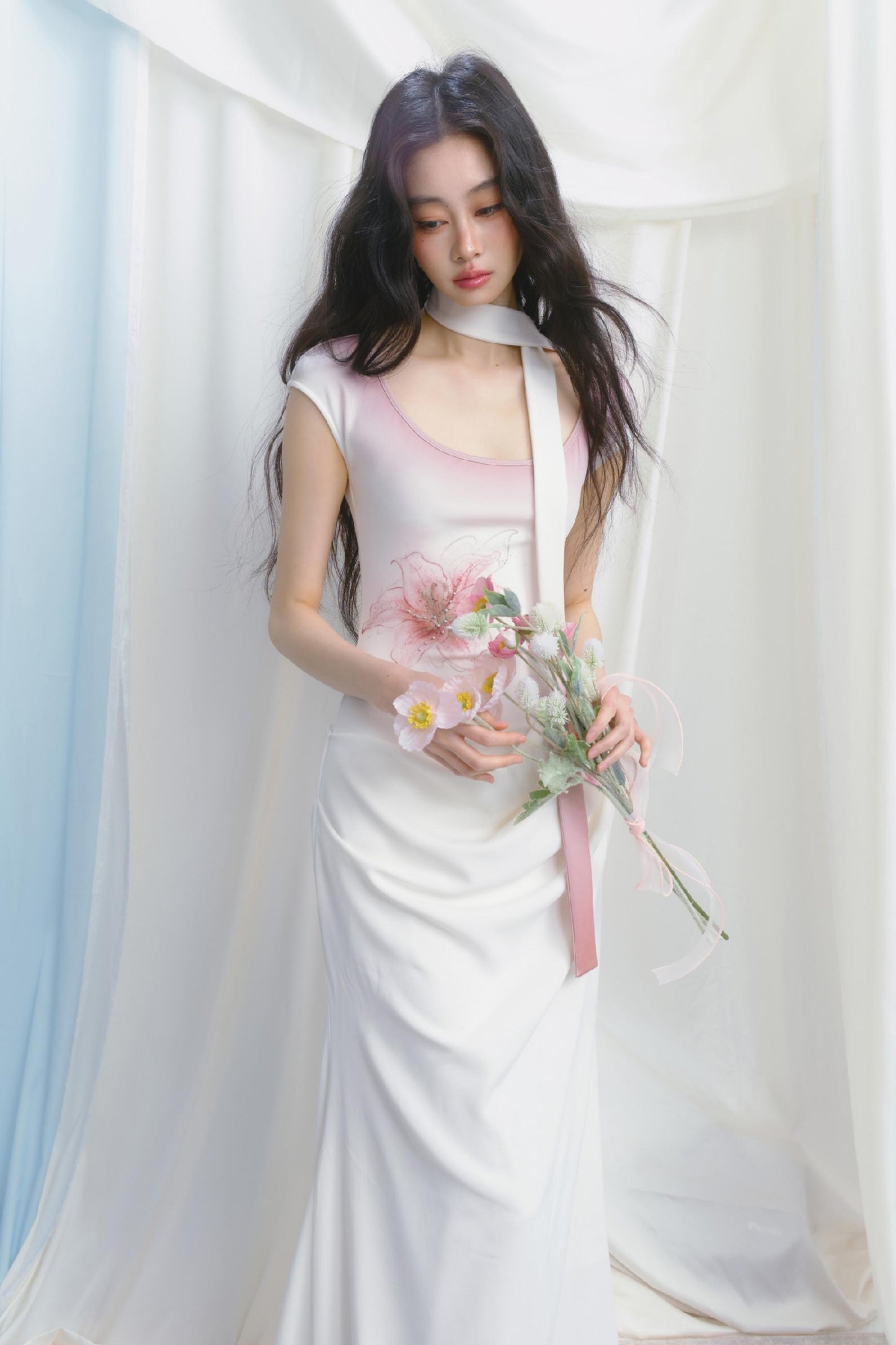 Elegance Tantalum Print Dress