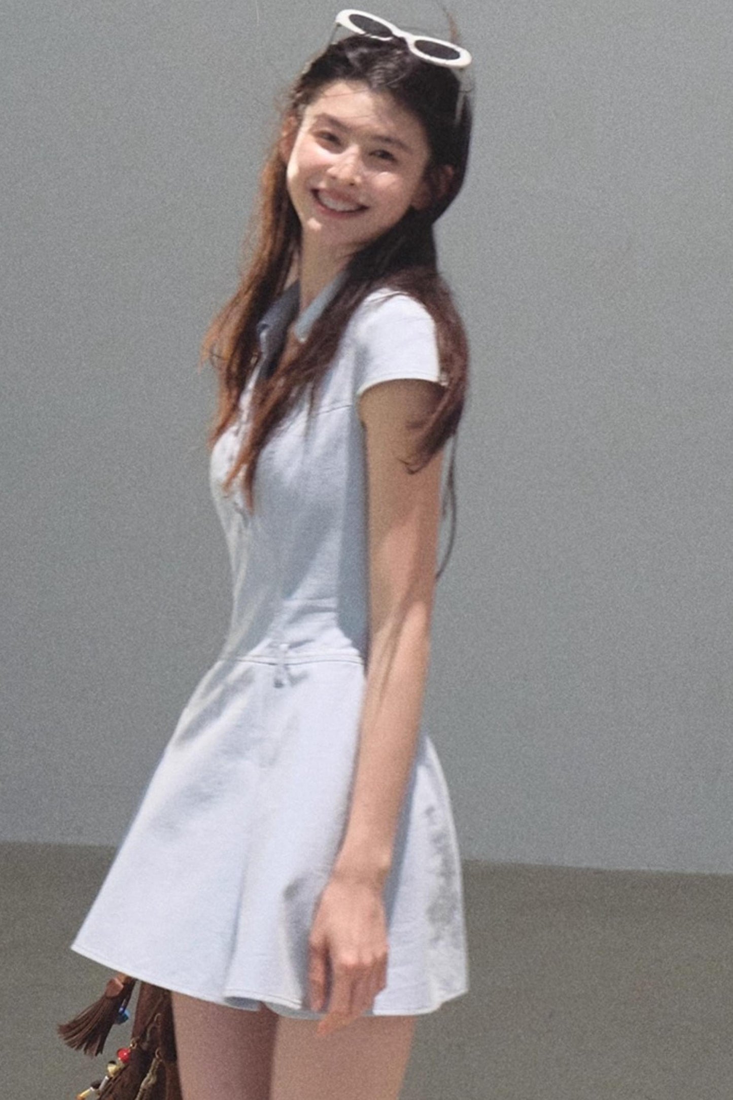 Summer V-Neck Polo Dress