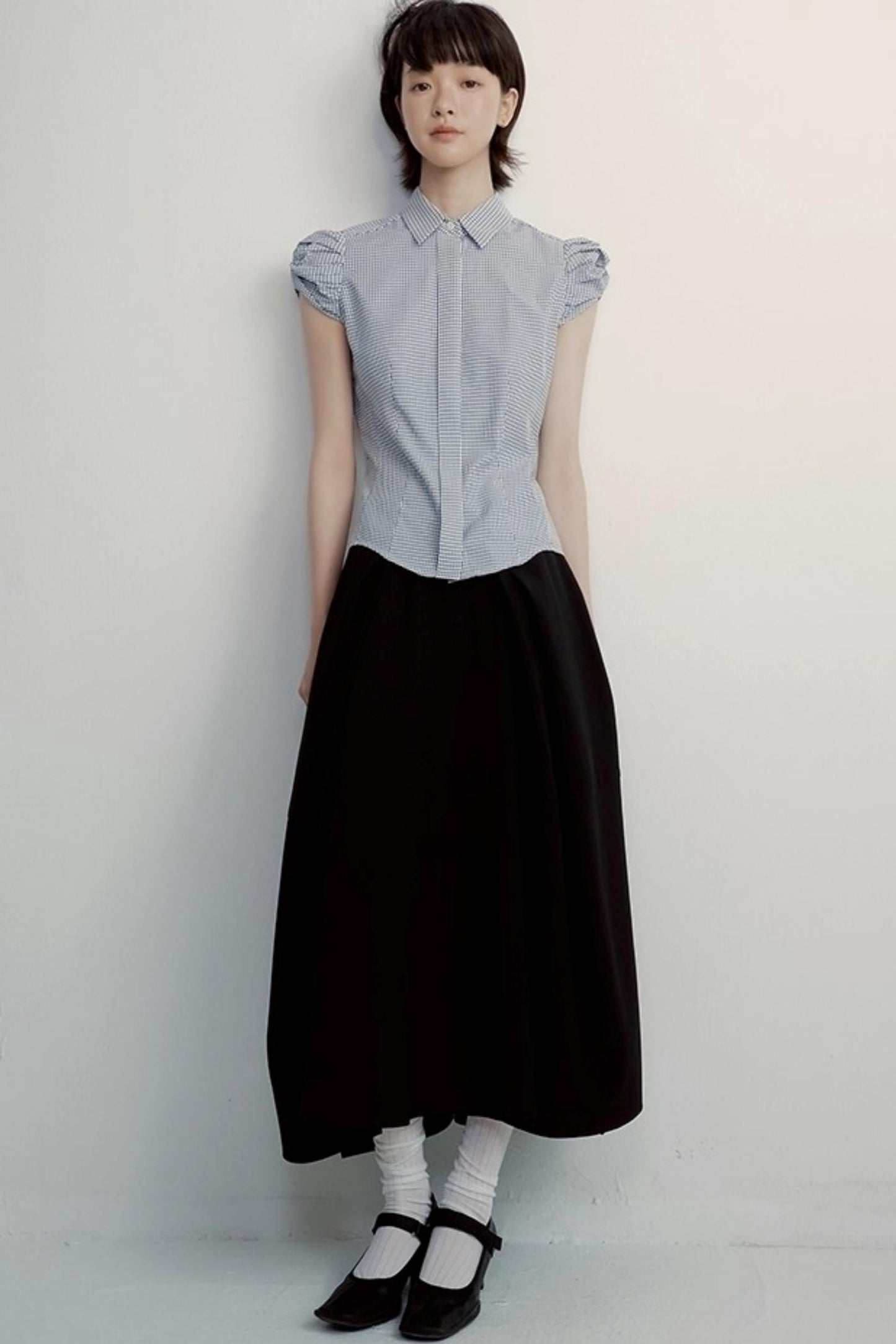 Elegant Black Lantern Skirt