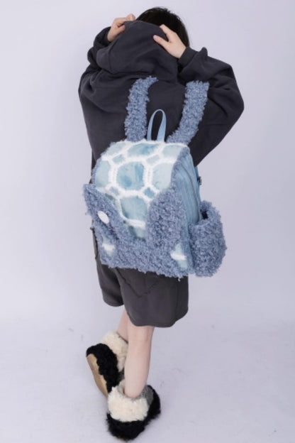 Furry Rabbit Ear Backpack