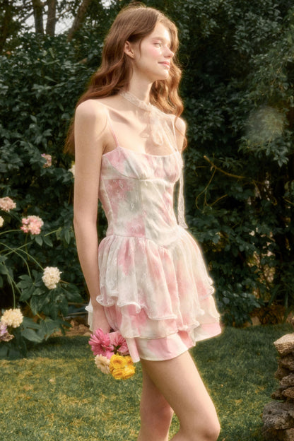 Satin Summer Lace Dress