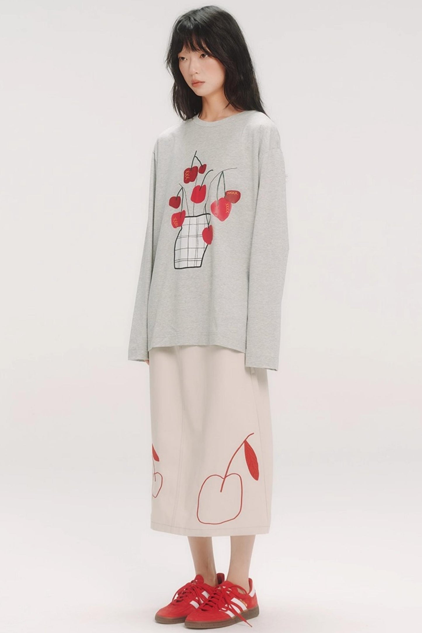 Hand-Painted Cherry Bonsai T-Shirt