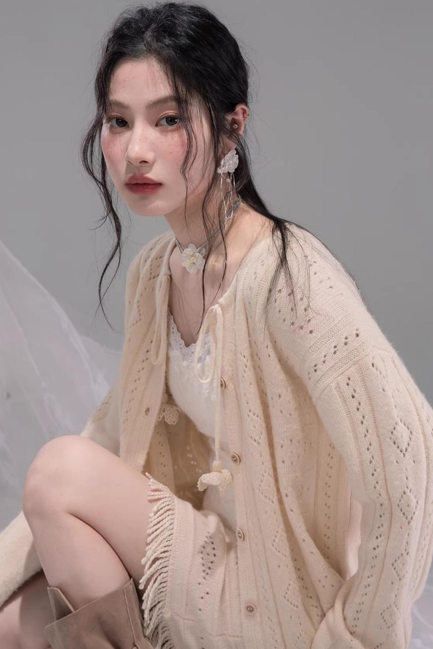 Artistic Nomadic Wool Knit Set