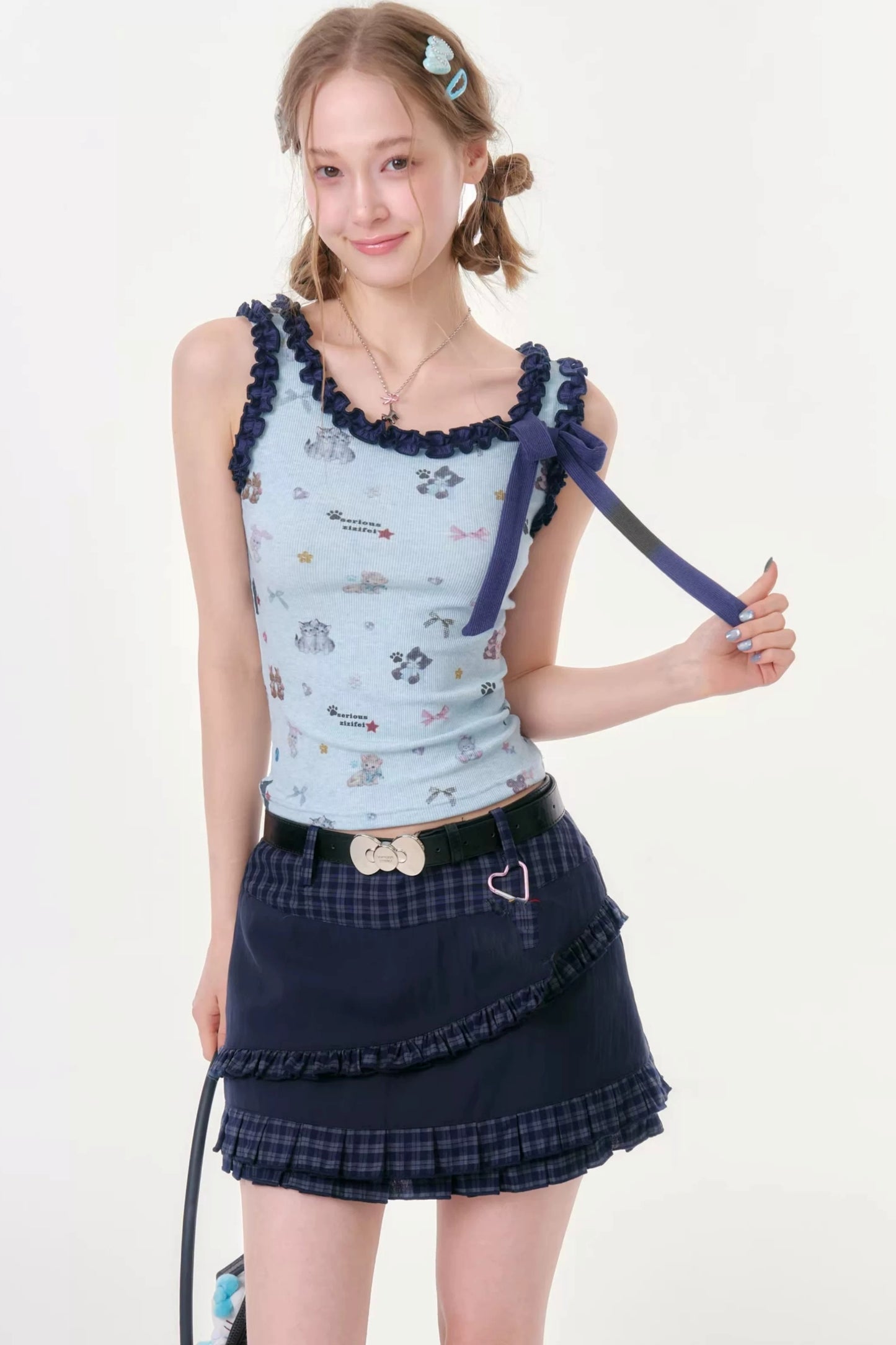 Playful Paradise Ruffled Camisole
