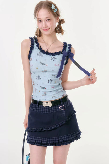 Playful Paradise Ruffled Camisole