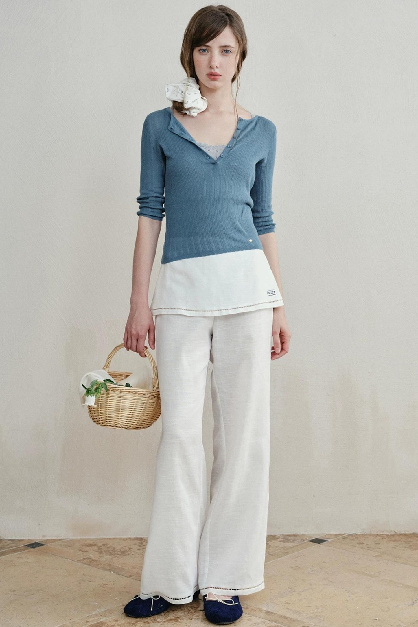 Minimalist Knit Henry Top