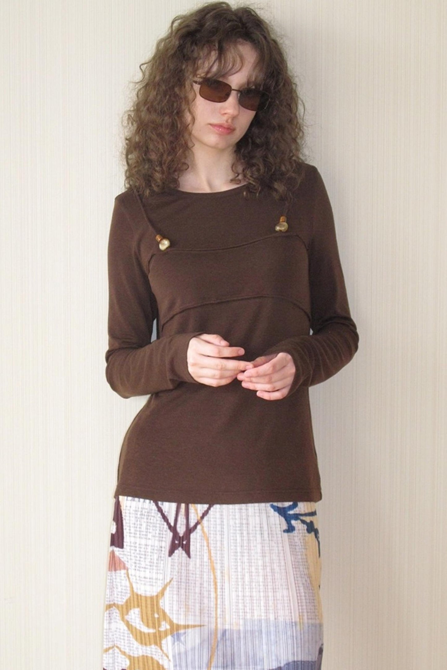 Cashmere Fake Two Piece T-Shirt