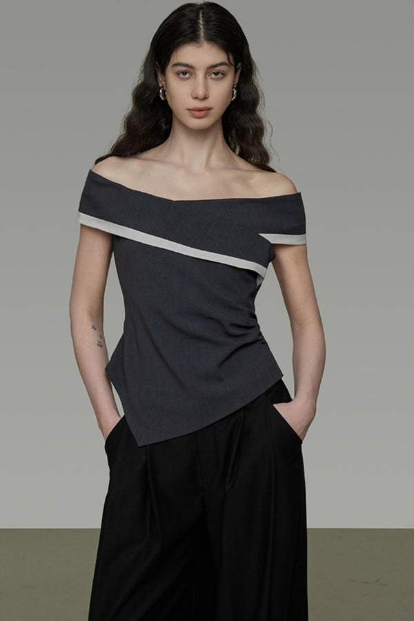 Contrast Color Slim Fit T-Shirt