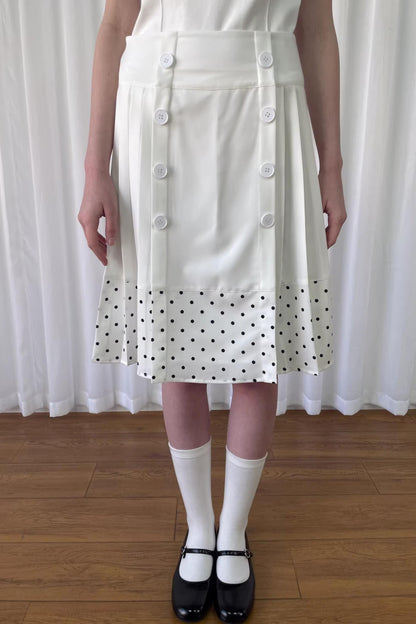 Patchwork Polka Dot Skirt