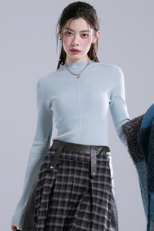 Twisted Wave Collar Wool Layer