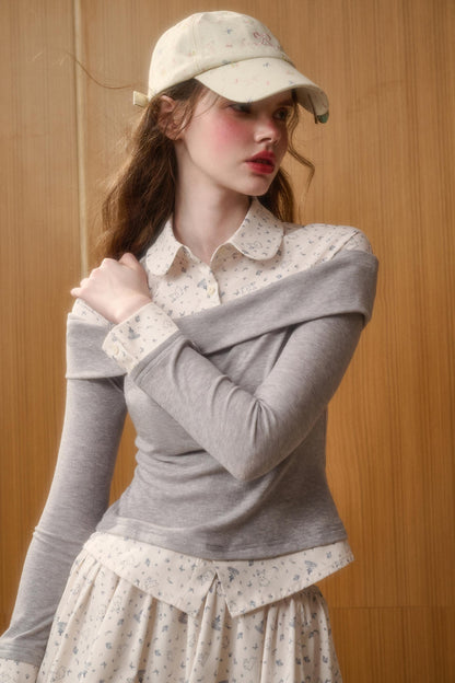 Milky Way Print Skirt Set-Up