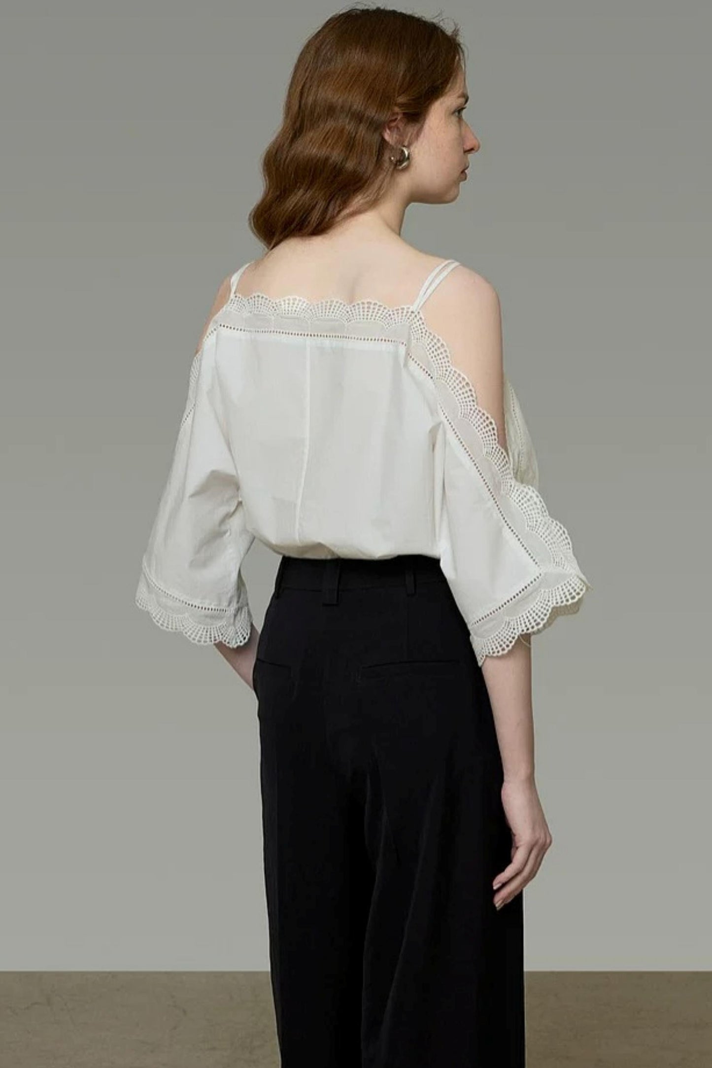 Off-Shoulder Lace Blouse