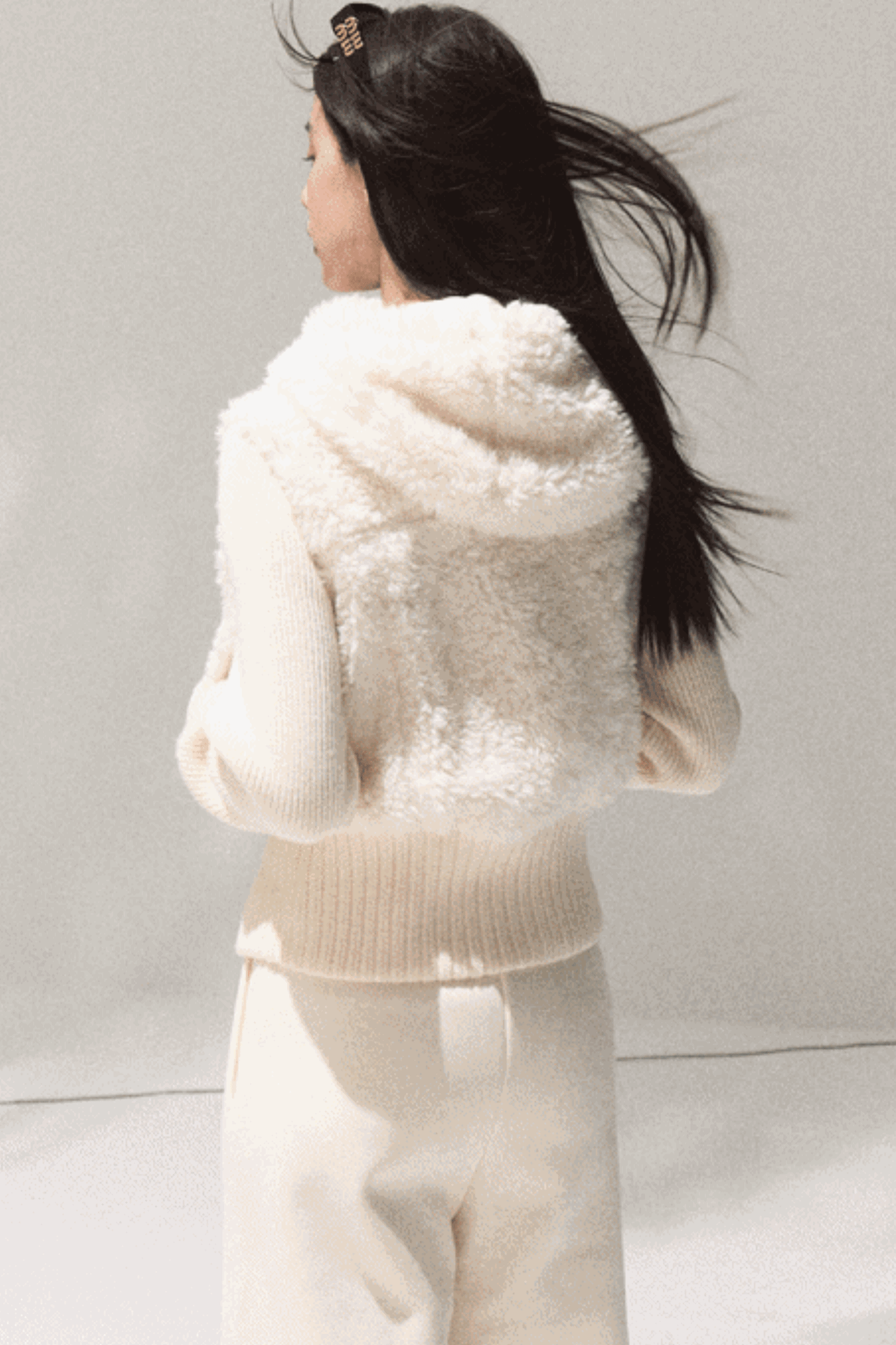 Soft Lambswool Knit Jacket Set-Up