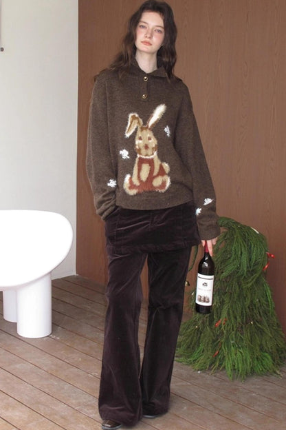 Snow Rabbit Wool Sweater